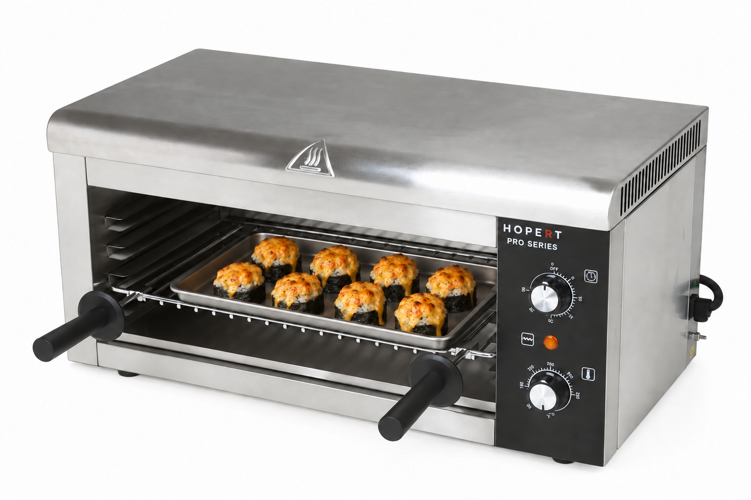 Hopert PRO ES-936 с запечёнными роллами и чеддером