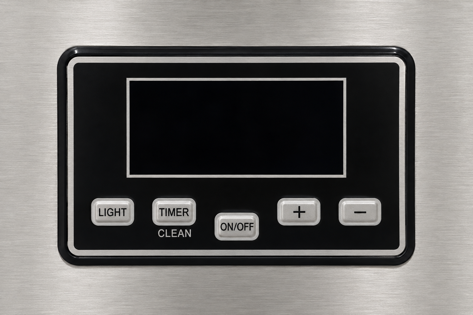 Панель LIGHT, TIMER CLEAN, ON/OFF, плюс и минус