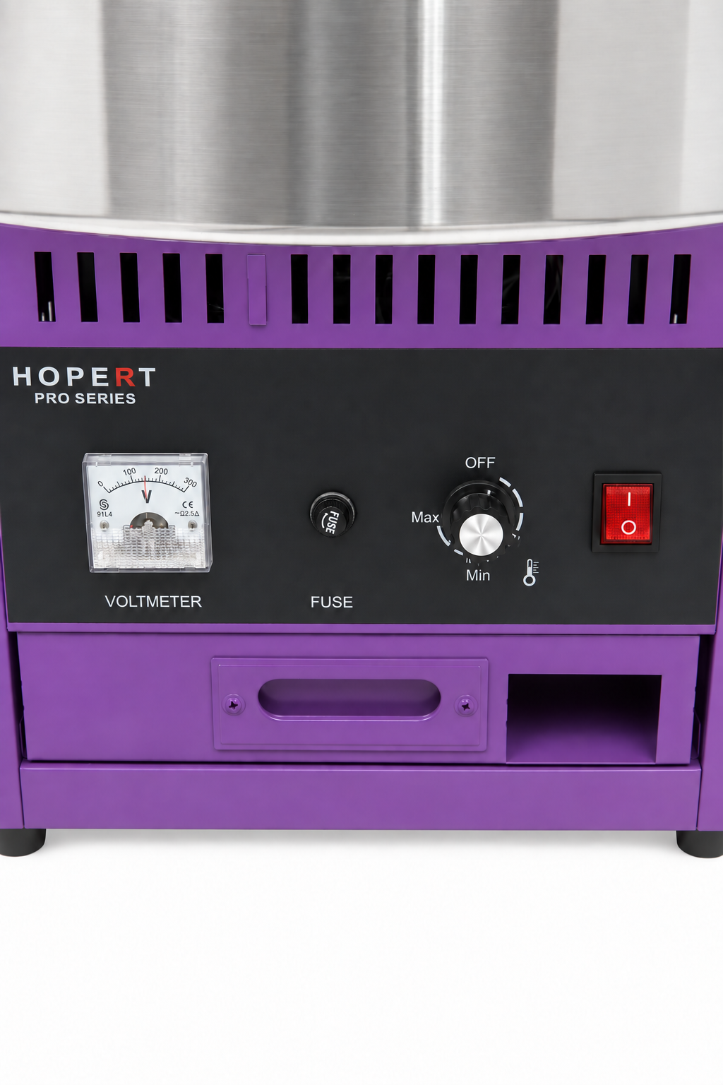 Чёрная панель управления и выдвижной ящик Hopert PRO-MH-500