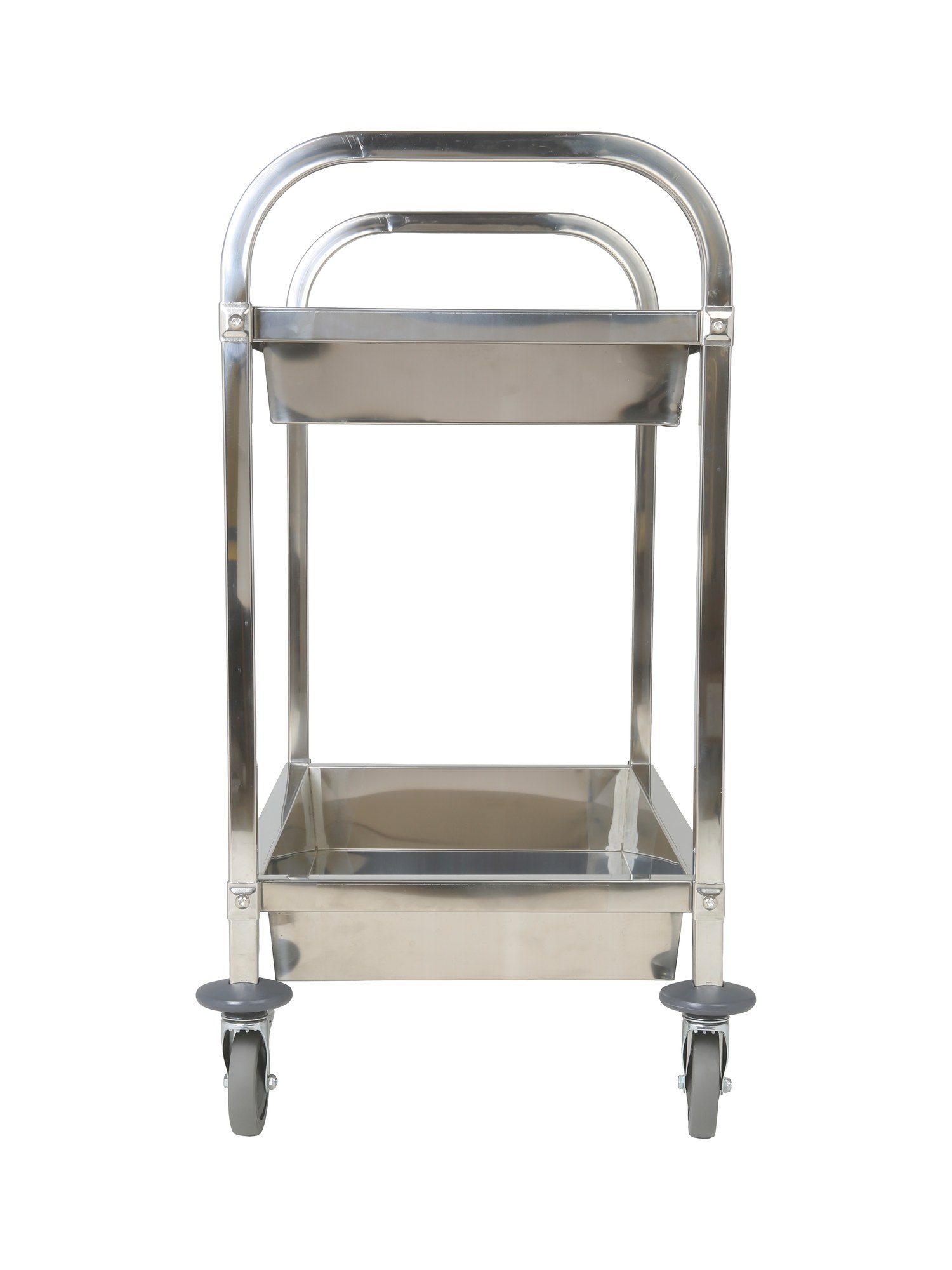 Тележка сервировочная Hopert PRO X1202 2 яруса, борта нерж. сталь — купить в Нейтральное оборудование Hopert