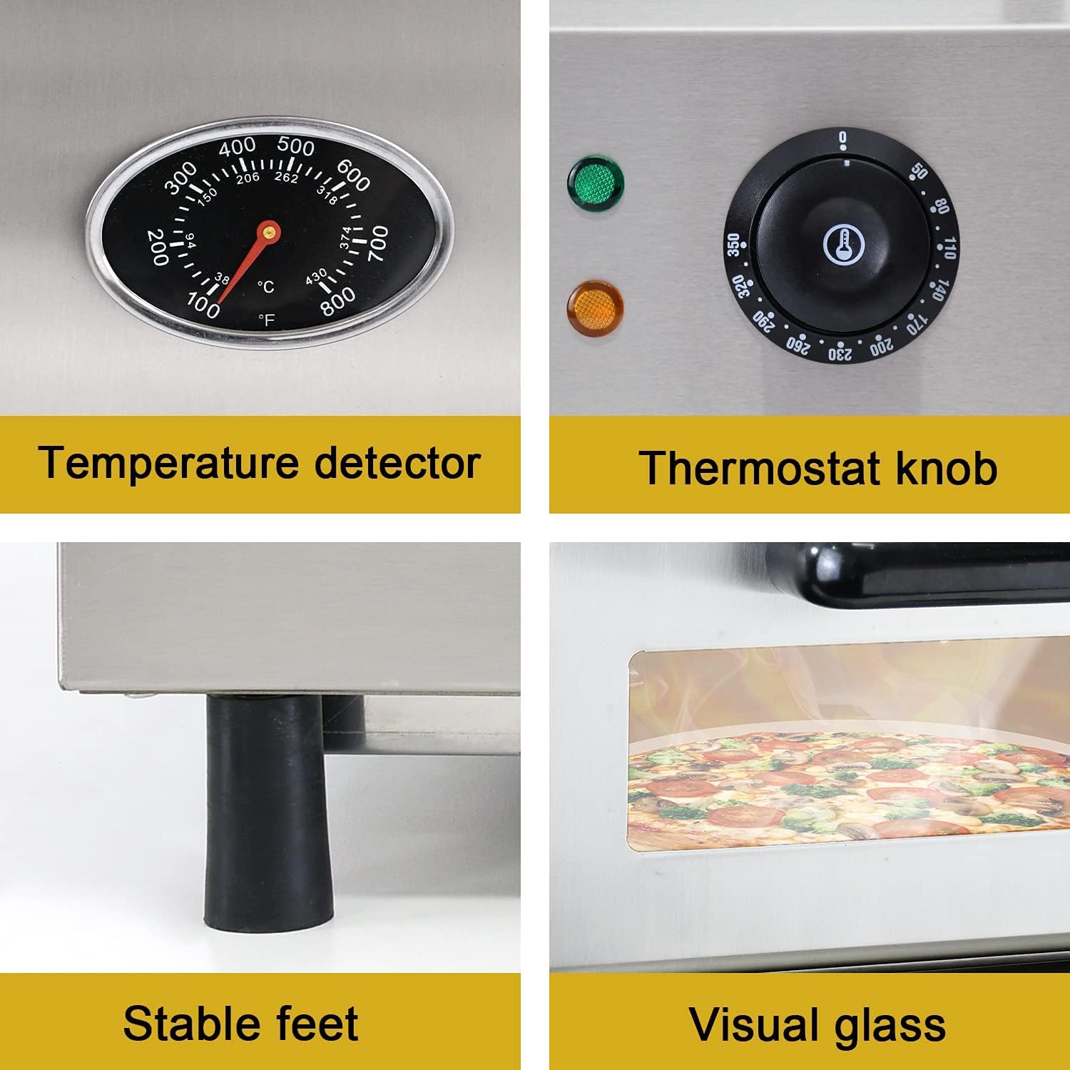 Печь для пиццы Hopert PRO-EB-P340 — купить в Печи и грили Hopert