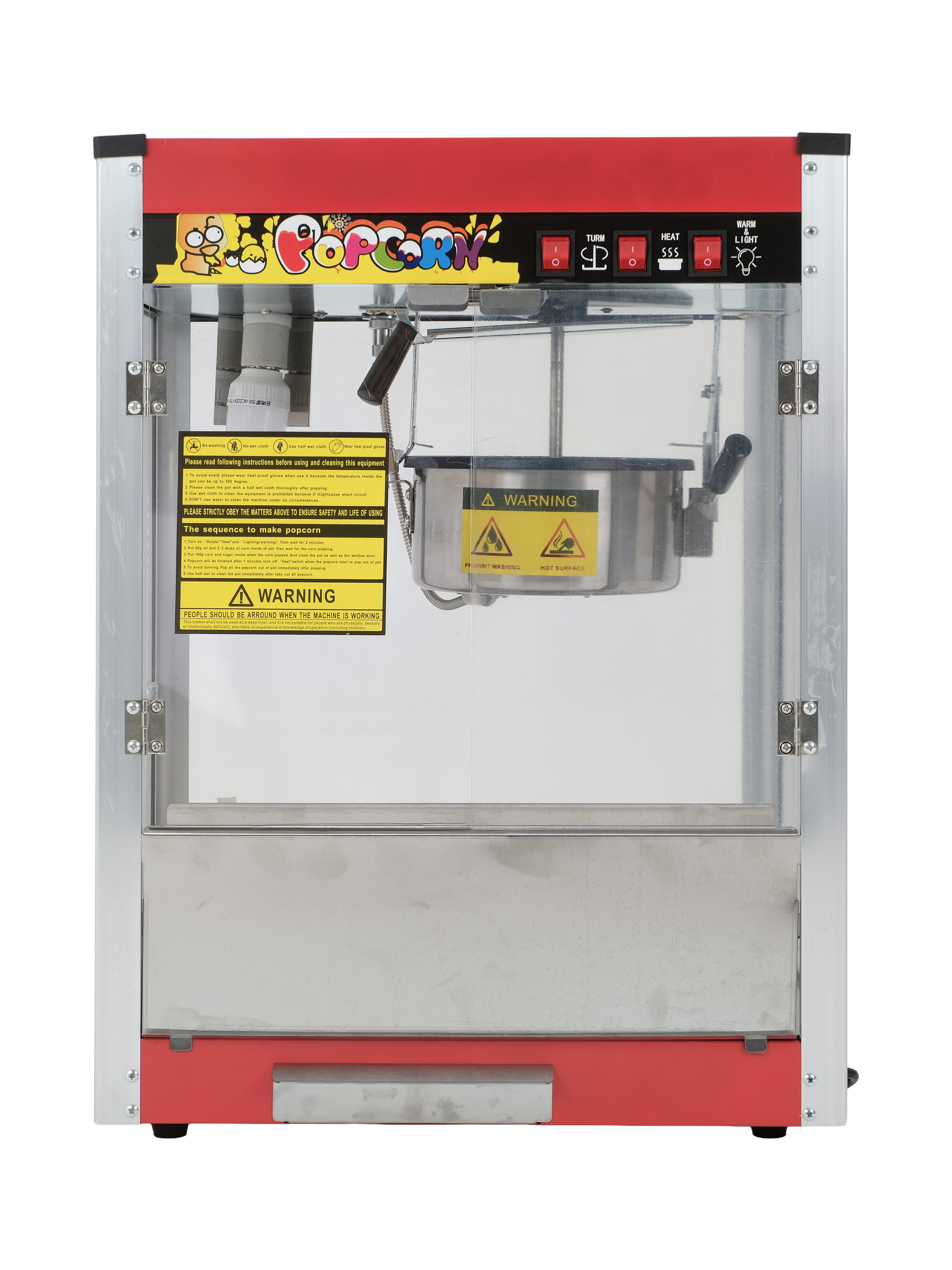 Аппарат для попкорна Hopert PRO-EB-801 — купить в Оборудование для фаст-фуд Hopert