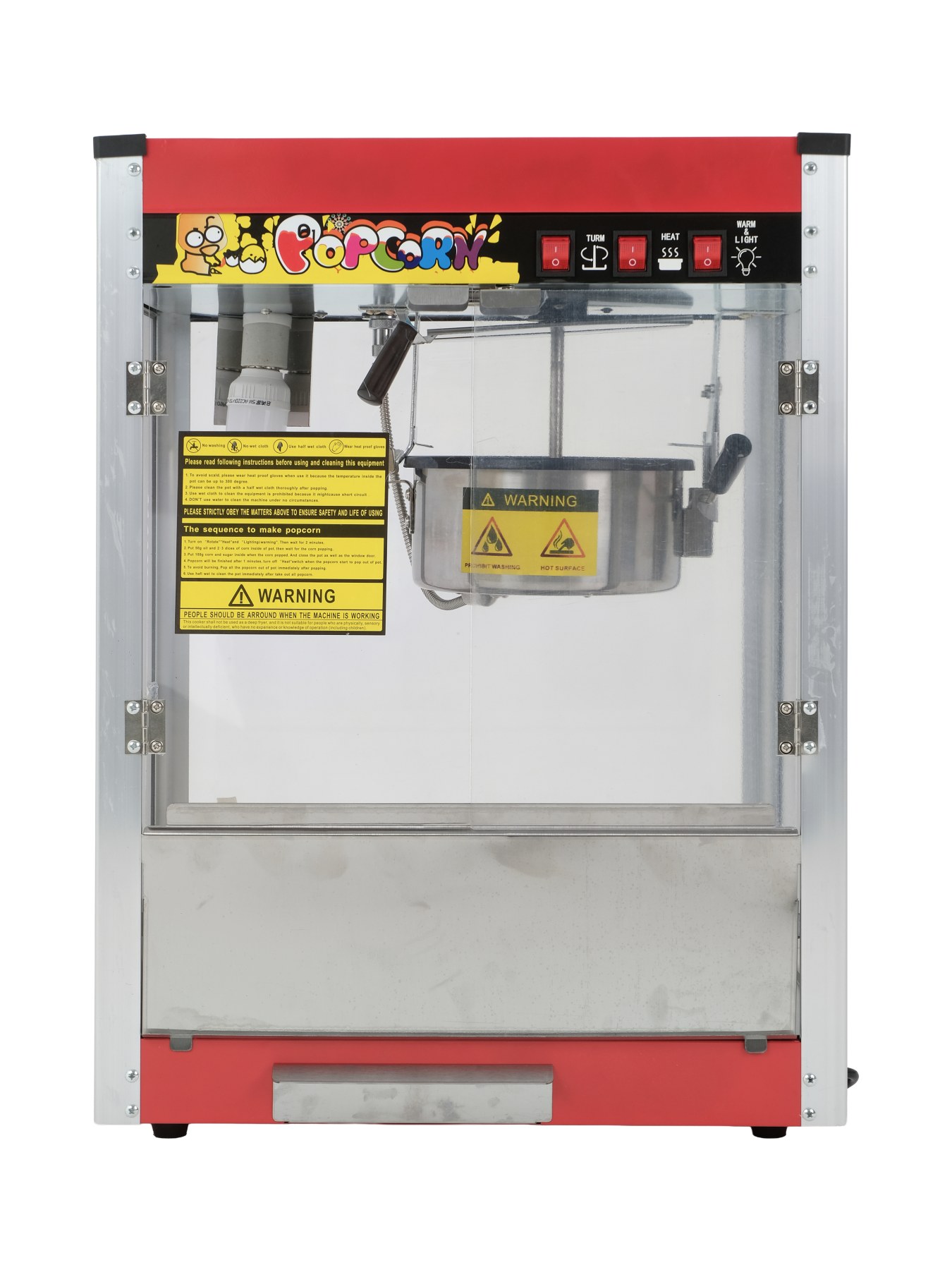 Аппарат для попкорна Hopert PRO-EB-801 * — купить в Оборудование для фаст-фуд Hopert