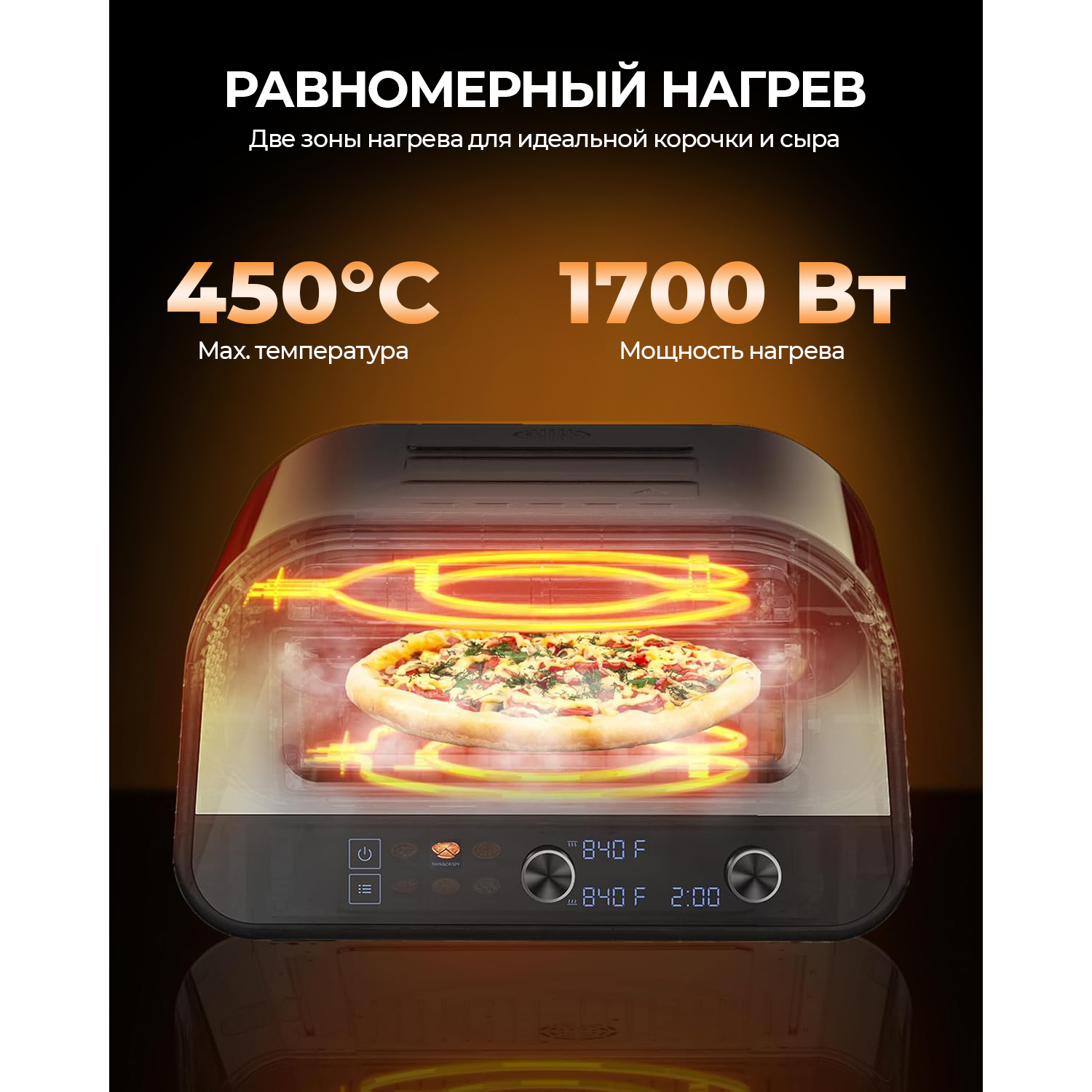 Умная пицца печь Hopert PRO PO-1208 — купить в  Hopert