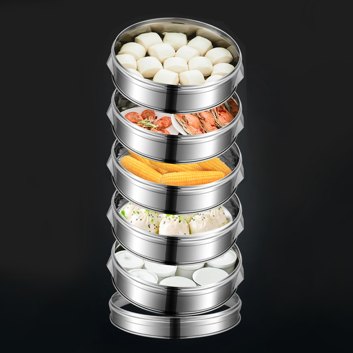 Корзина большая для пароварки Hopert PRO-M-52 (5 уровней) — купить в Аксессуары и запчасти Hopert