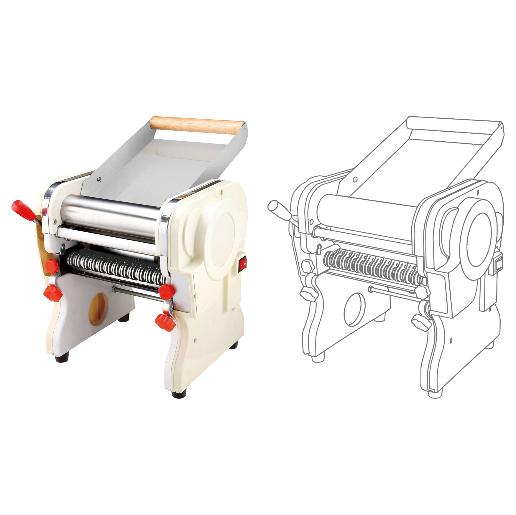 Hopert PRO DHH-220C — раскатка+лапша 220 мм