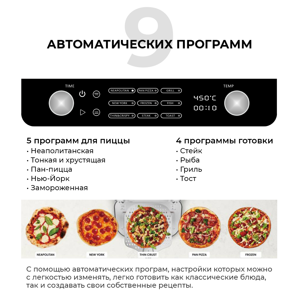 Умная пицца печь Hopert PRO PO-901 — купить в  Hopert