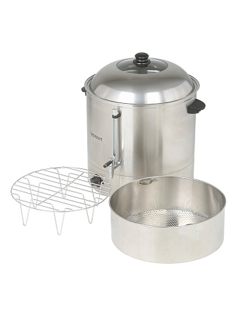 Аппарат для кукурузы Hopert PRO AG-48 (с внутренней сетчатой корзиной) с нержавеющим краном