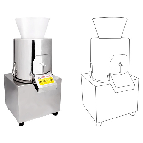 Измельчитель для яблок и овощей Hopert VC-160