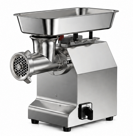 Мясорубка профессиональная Hopert PRO-22SS, нержавеющая сталь, мотор медь